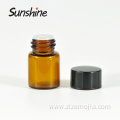 Small essential oil amber sample glass bottle 2ml